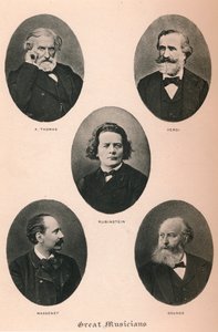 Velcí hudebníci - Talíř I., 1895 od Unbekannt