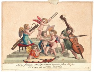 Přání Andělský orchestr, po roce 1815. od Unbekannt
