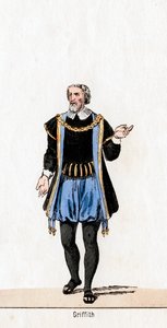 Griffith, návrh kostýmů pro Shakespearovu hru, Jindřich VIII., 19. století od Unbekannt