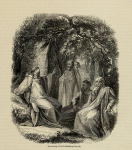 Skupina arcidruidů a druidů z knihy Stará Anglie: Obrazové muzeum, 1845 od Unbekannt