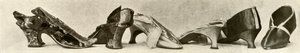 Skupina pantoflí 1735, 1770 a 1780, 1937. od Unbekannt