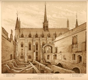 Guildhall North Side, City of London, 1882-1883 1886 od Unbekannt