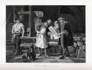 Gutenberg 1400-1468, 1882 od Unbekannt
