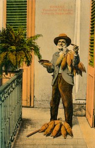 Habana. Prodejce tabáku. Pouliční prodejce tabáku, 1910s od Unbekannt