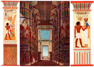 Sloupová síň ve Velkém chrámu v Karnaku, Egypt, 1933-1934 od Unbekannt