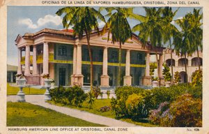 Hamburg American Line Office v Cristobal, Canal Zone, c1920 od Unbekannt