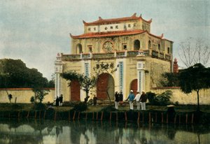 Hanoi. Pagoda Du Kinh Luoc, Hanoj. Pagoda Kinh Luoc, 1900. od Unbekannt