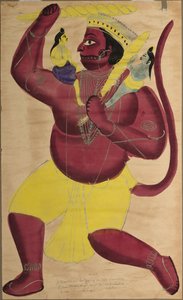 Hanuman, c. 1880. od Unbekannt