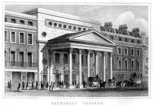 Haymarket Theatre, Westminster, Londýn, 19. století od Unbekannt