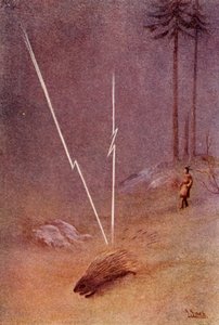 Náhle na sebe vzal podobu gigantického dikobraza, 1914. od Unbekannt