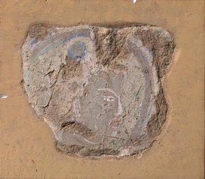 Hlava buddhistického obrazu, ca. 6.-7. století. od Unbekannt