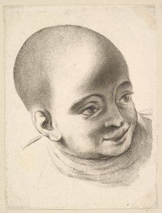 Hlava dítěte, z Livre de Têtes Gravées dapres F. Boucher et Autres Kniha..., 18. století. od Unbekannt