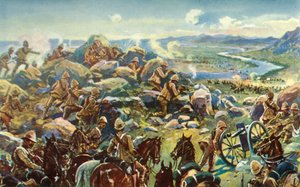 Heading Off Cronje - General French Blocking the Way at Koodoosrand Drift, 1901. od Unbekannt