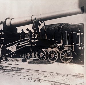 Těžké dělostřelectvo ve vlaku, c1914-c1918 od Unbekannt