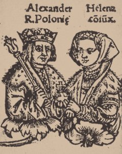 Helena Ivanovna z Moskvy s Alexandrem Jagellonským, 1519 od Unbekannt