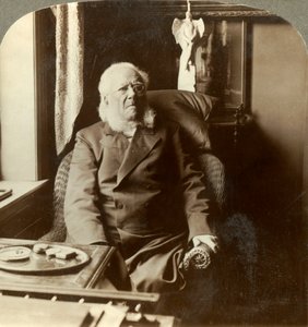Henrik Ibsen, básník, kterému vzdává hold celý svět, doma Christiania, Norsko, c1905. od Unbekannt