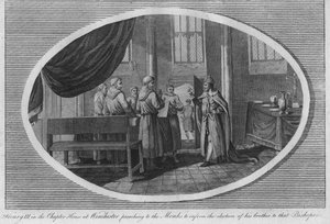 Jindřich III v Kapitule ve Winchester Cathedral, 1250 1793 od Unbekannt