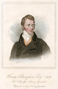 Henry Peter Brougham, 1. baron Brougham a Vaux, skotský právník a politik, c1820 od Unbekannt