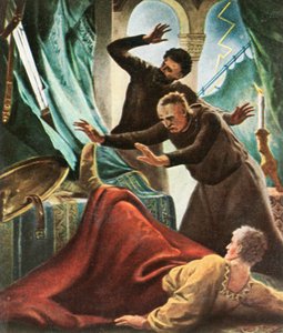Henry V je zasažen bleskem v císařském domě v Goslaru v roce 1936. od Unbekannt