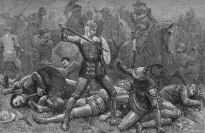 Henry a Alencon v Agincourt, 25. října 1415, c1880 od Unbekannt