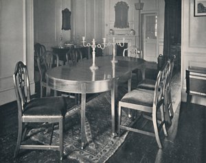 Hepplewhite mahagonový nábytek do jídelny, 1760-1770, 1928 od Unbekannt