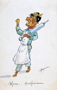Herr Professor, Vintage francouzská pohlednice, c1900 od Unbekannt