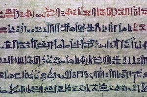 Hieratické egyptské písmo z Knihy mrtvých od Unbekannt