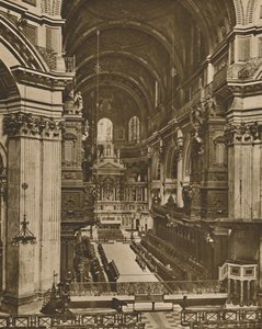 Hlavní oltář sv. Pavla při pohledu z dlouhého výhledu sboru, c1935. od Unbekannt