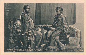 Hinduistické hrací karty Nautches, c1910 od Unbekannt