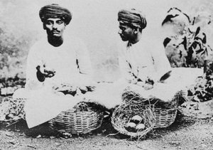Hinduističtí prodejci ovoce, Indie, 20. století od Unbekannt
