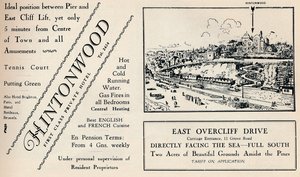 Hintonwood - First Class Private Hotel, 1929 od Unbekannt