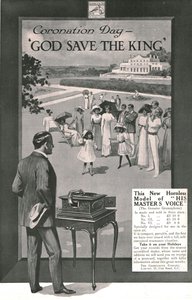 Reklama na jeho Masters Voice, 1911. od Unbekannt