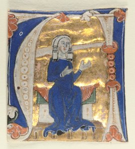 Historická iniciála A Excised from a Bible, 1200s. od Unbekannt