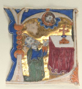 Historiated Initial Excised from a Bible, 1200s. od Unbekannt