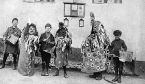 Hobby-kůň, May Day ceremonie, Somerset, c1922 od Unbekannt