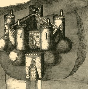 Zámek Holt, v roce 1610, 1898. od Unbekannt