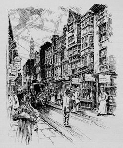 Holywell Street, Westminster, Londýn, c1890 1911 od Unbekannt