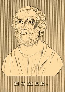 Homer, c800-701 př.nl, 1830. od Unbekannt