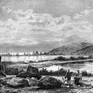 Hong Kong, pohled z Kowlun, c1890 od Unbekannt