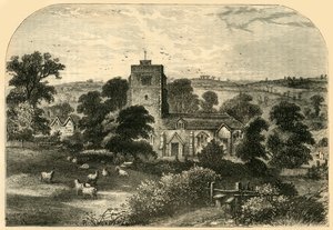 Hornsey Church v roce 1750, c1876. od Unbekannt