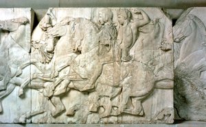 Jezdci z parthenonského vlysu, 438-432 př.nl od Unbekannt