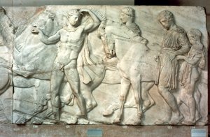 Jezdci z parthenonského vlysu, 438-432 př.nl od Unbekannt