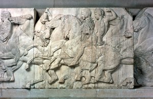 Jezdci z parthenonského vlysu, 447-432 př.nl od Unbekannt