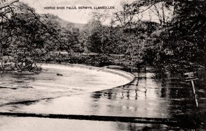 Horseshoe Falls na řece Dee, poblíž Llangollen, Wales, počátek 20. století od Unbekannt