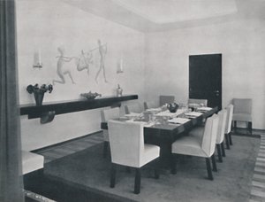 Dům v Bukurešti od Rudolfa Frankela - Jídelna, 1942 od Unbekannt