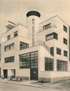 Dům M. M. Joela a Jana Martela, sochaři, Rue Mallet-Stevens, Auteuil, c1927 od Unbekannt