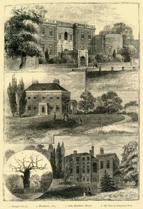 Houses Round Greenwich Park, c1878. od Unbekannt
