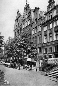 Domy na Brodbankengasse, Danzig, c1922 od Unbekannt