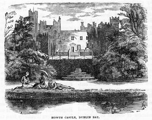 Howth Castle, Dublin Bay, 19. století od Unbekannt