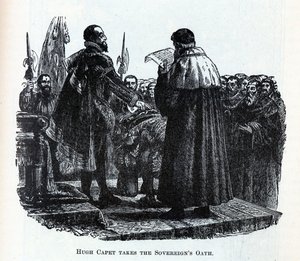 Hugh Capet skládá přísahu panovníka, 1882 od Unbekannt